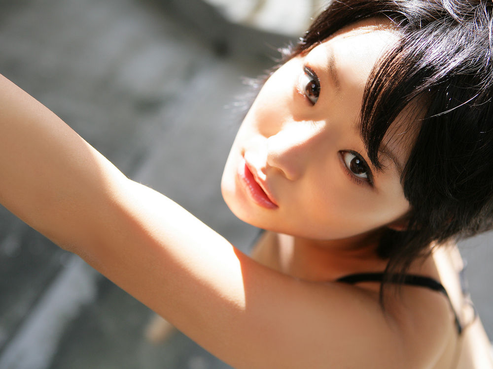 Japanese beautiful model Gravure hair nude