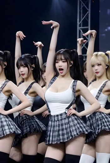Korean K-pop Girl Group Sexy Dance