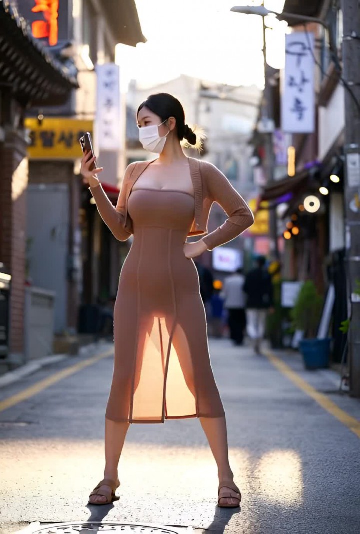 Korean Dongtan missy sexy dress